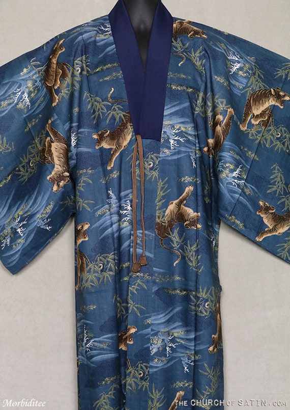 tiger silk robe