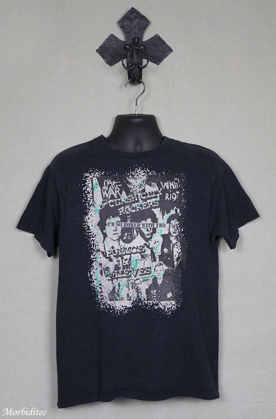 The Clash t-shirt, vintage rare punk tee shirt, fa