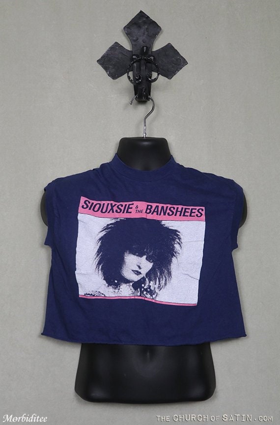 Siouxsie t-shirt, 1980s vintage rare tee shirt, Si