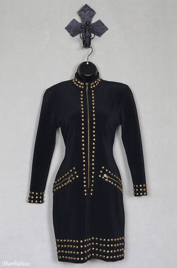 saks gold dress