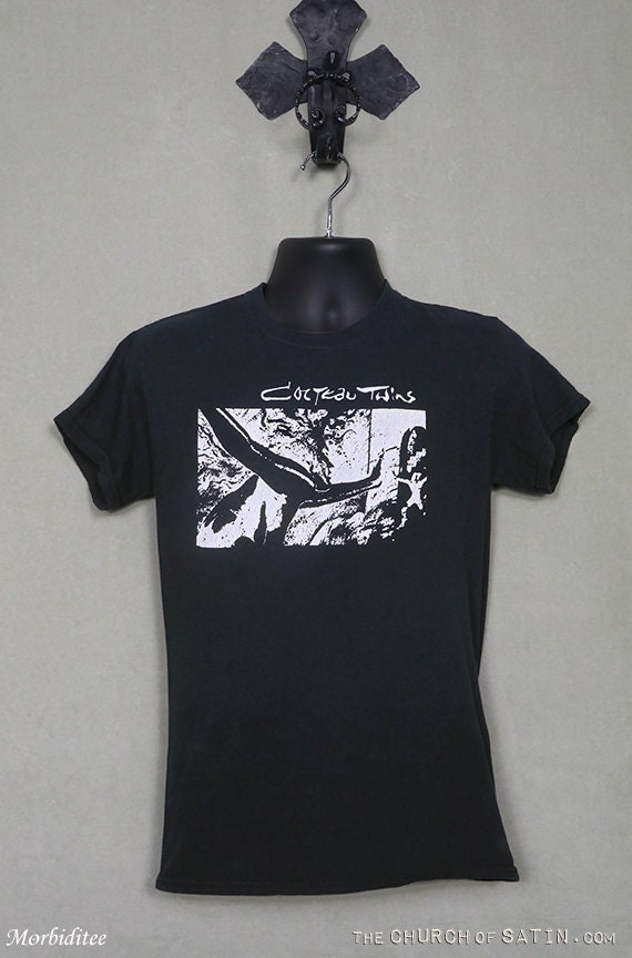 Cocteau Twins vintage rare T-shirt, faded black te