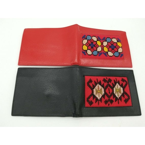 2 Wallets Coin Purses Wallets with Needlepoint In… - image 2