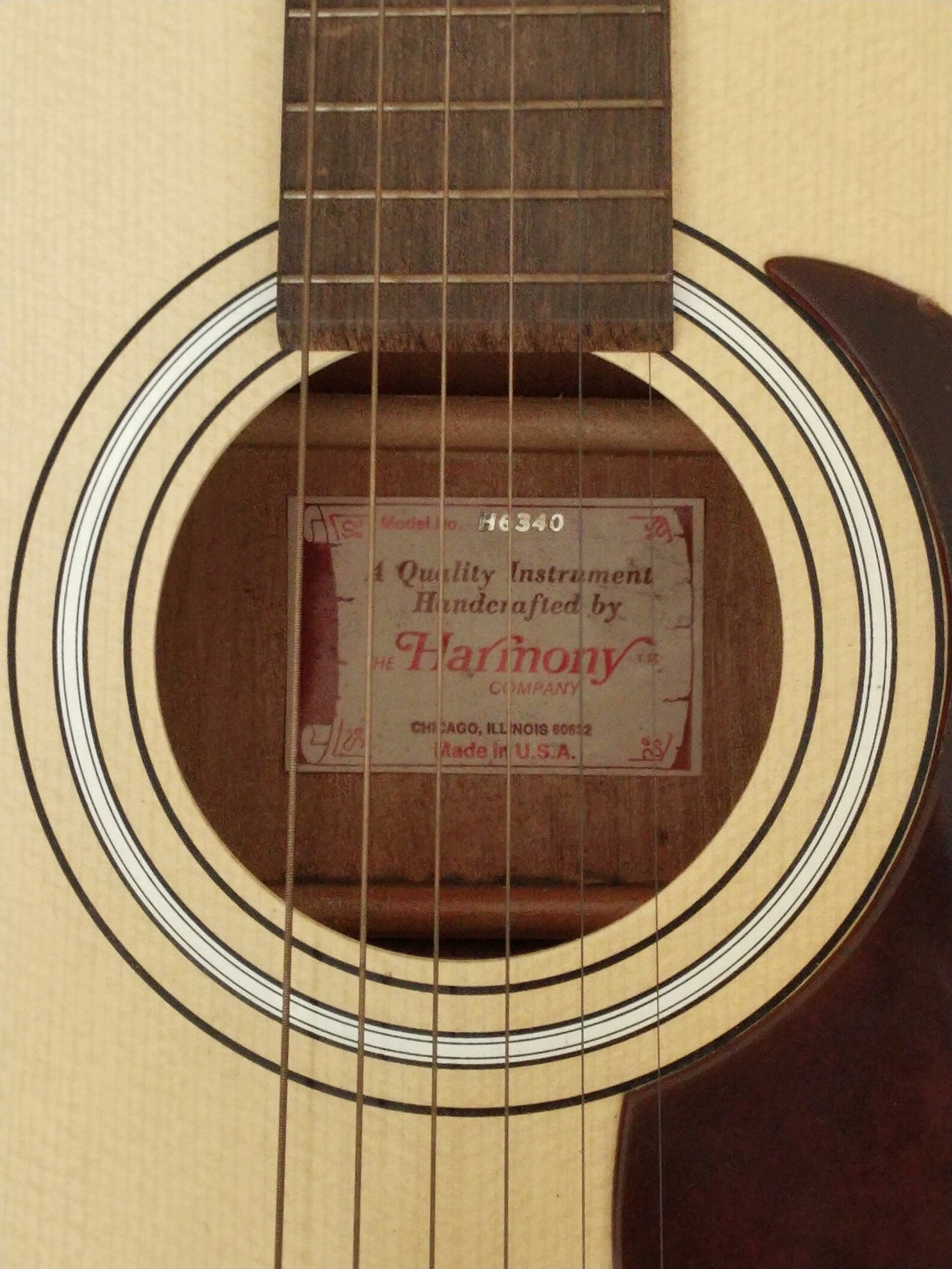 1970s HARMONY H6340 VINTAGE GUITAR Free Shipping Etsy