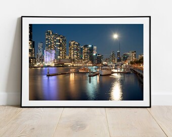 Melbourne, Docklands, Victoria, Photograph, Wall Art, Night Photography