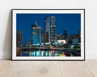 Melbourne, Victoria, Docklands, South Wharf, Casino, Photograph, Wall Art, Night Photography