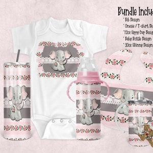 Tumbler design, bundle, 20 oz skinny tumbler, baby bottle, sippy cup, bib, one piece, tumbler, sublimation, digital download, PNG