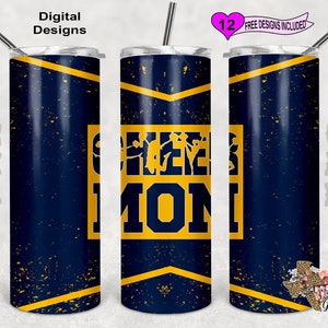 Cheer Mom Tumbler Wrap, Cheer Tumbler Wrap, Vaso de sublimación de 20 oz PNG, Descarga digital, Diseño sin costuras