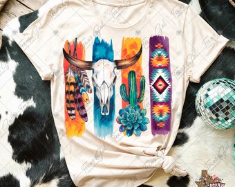 Boho Western Brushstroke PNG, Brushstroke Png, Western PNG, Southwestern Png, Boho Png, Trendy Png, Paint Stroke PNG, Digital Download