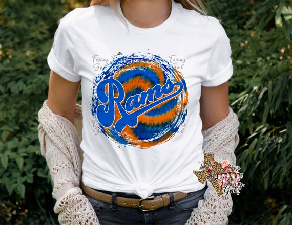 tie dye rams shirt