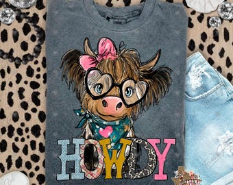 Hola PNG, Vaca de las Tierras Altas, De moda, Dibujado a mano, Descarga digital