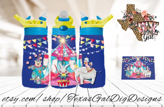 Baby Giraffe Kids Flip Top Tumbler Design, Instant Download Kids Water  Bottle Template, Digital Kids Tumbler Wrap Sublimation Design 