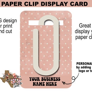 Paperclip-displaykaarten png, personaliseer displaykaarten png, grote paperclip-displaykaarten png, afdrukken en snijden png, digitale download