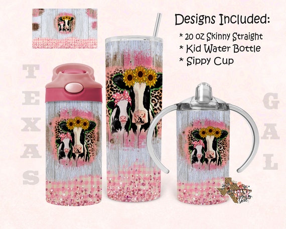 Buy Matching Cowhide Sublimation Tumblers Kids Sippy Online in