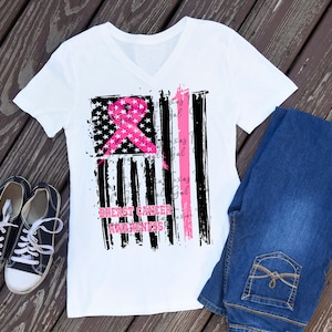 Breast Cancer Awareness Flag T-shirt, PNG sublimation digital download