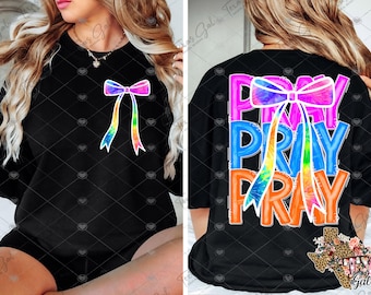 Pray Pray Pray PNG, Coquette Bow Png, Trendy Christian PNG, Religious Png, Christian Png, Digital Download