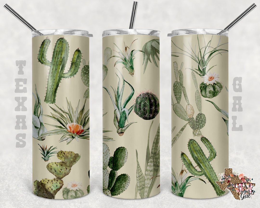 20 Oz Skinny Tumbler Cactus Sublimation Design PNG Instant DIGITAL ONLY ...