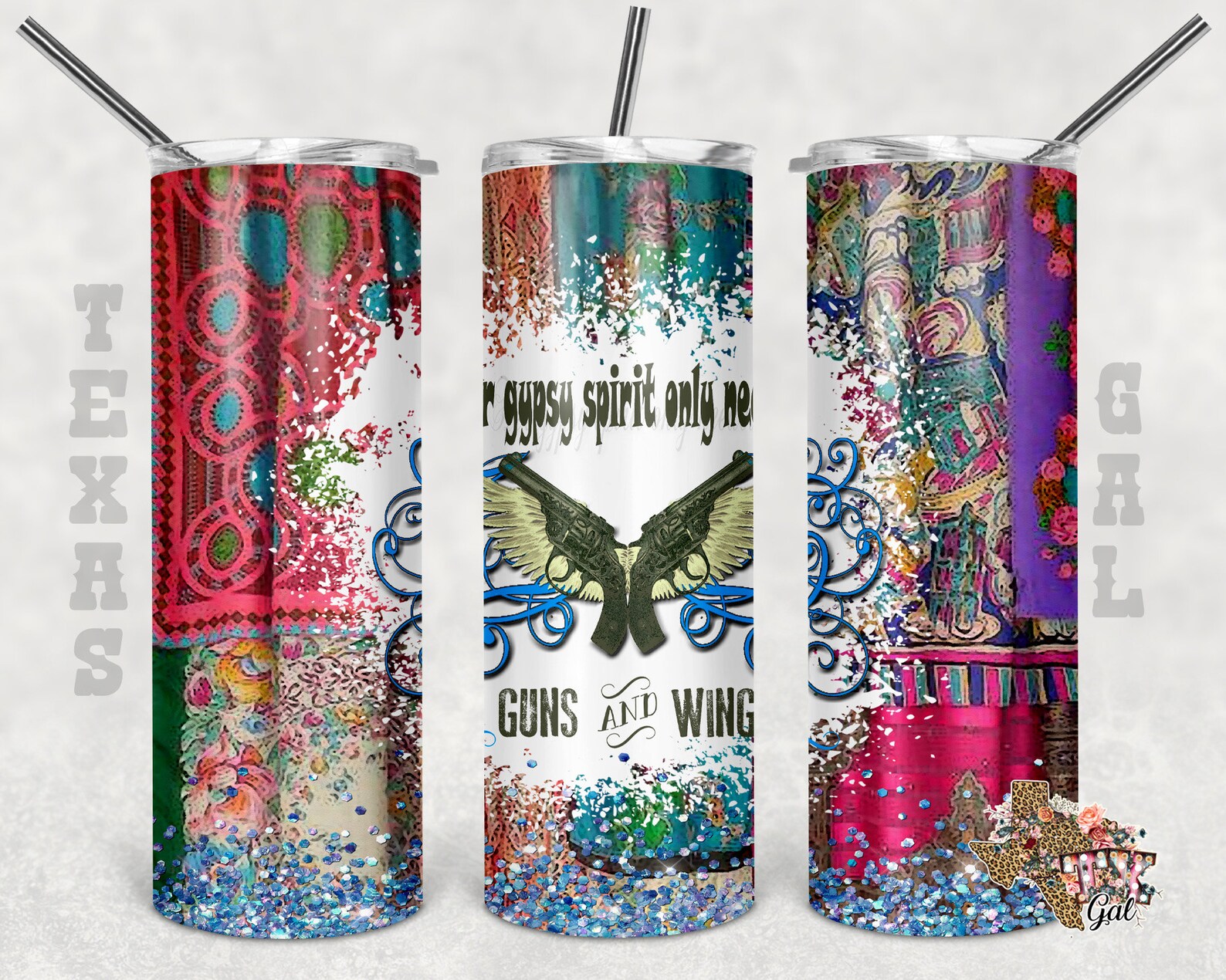 Gypsy Spirit Tumbler Design 20 Oz Skinny Tumbler Design Etsy