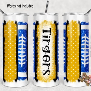 20 oz Skinny Tumbler Football Persoanlize School Sprirt Sublimatieontwerp PNG Instant ALLEEN DIGITAAL