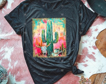 Pretty Desert PNG, Desert Scene Png, Hand Painted Desert Png, Trendy Png, Desert Png, Summer T-shirt Png, Cactus Png, Digital Download