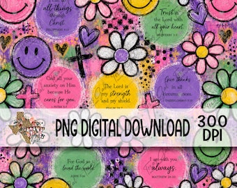Digital Paper, Christian, Hand Drawn, Journal, Alphabet, Background Scrapbook, Trendy, Digital Instant Download