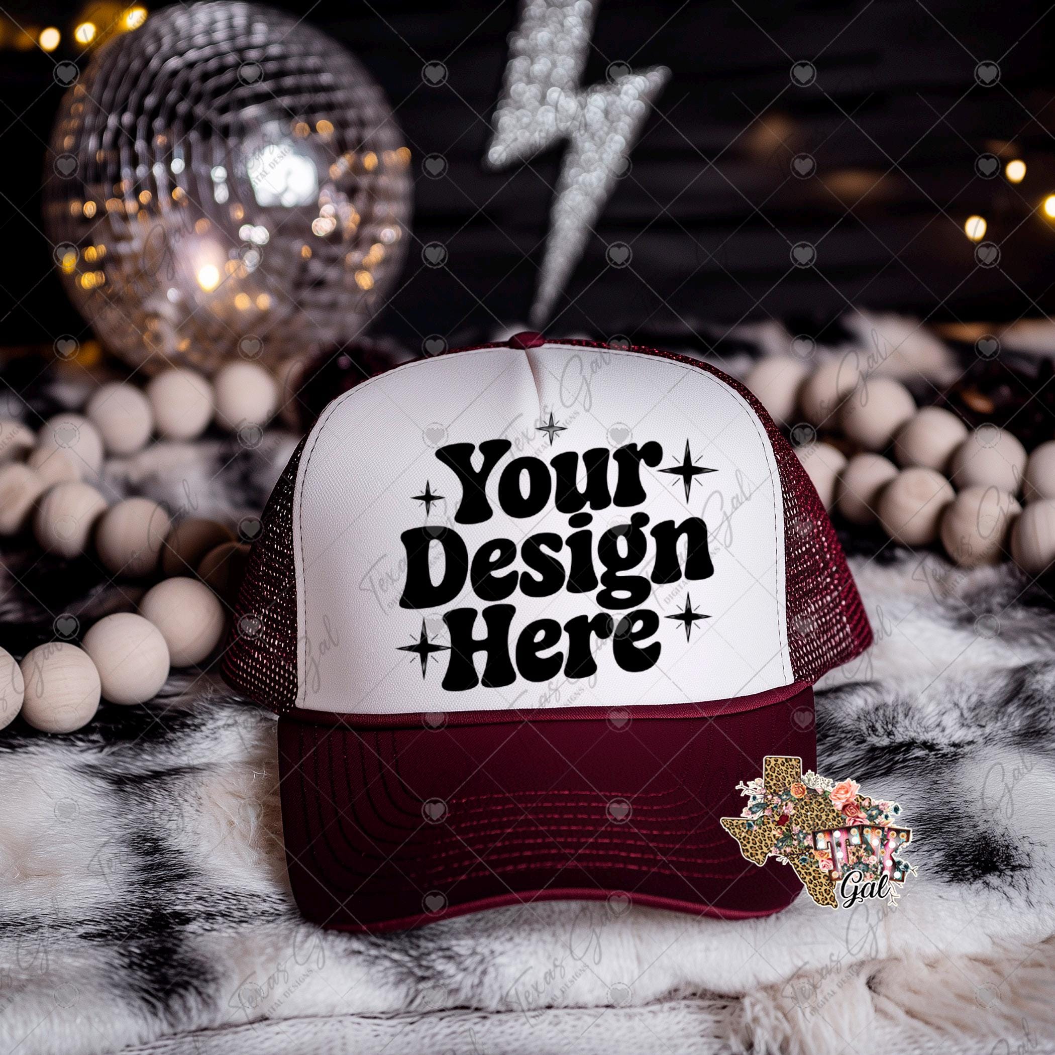 Otto Maroon Hat - Etsy display picture 3