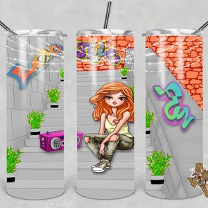 20 oz Skinny Tumbler Sublimation Design PNG Instant DIGITAL ONLY