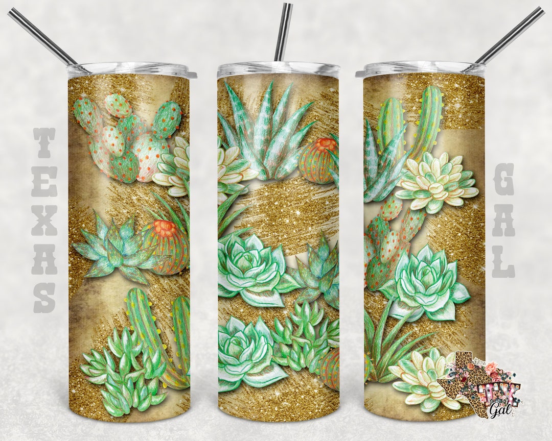 20 Oz Skinny Tumbler Cactus Sublimation Design PNG Instant DIGITAL ONLY ...