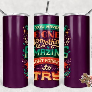 20 oz Skinny Tumbler Sublimation Design PNG Instant DIGITAL ONLY