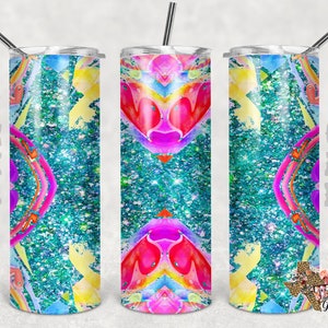 Bicchiere skinny da 20 once Glitter Sublimation Design PNG Instant SOLO DIGITALE