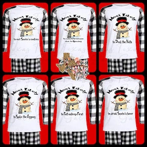 Christmas PJs Family PNG, Christmas Snowman PNG, Christmas PJs Funny, Christmas Sublimation print PNG, Christmas Design