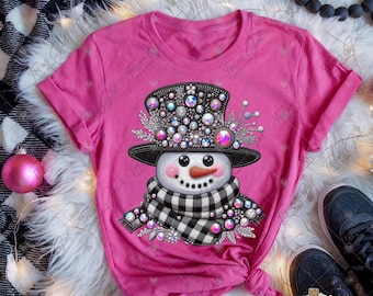 Rhinestone Snowman Png, Snowman PNG, Christmas PNG, Cute Snowman Png, Sparkly Snowman, Trendy Christmas Png, Sublimation, Digital Download
