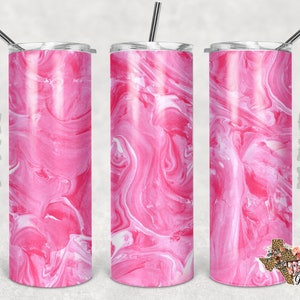 Pink Swirls Tumbler Wrap, Tumbler design, 20 oz skinny tumbler design, tumbler, sublimation, digital download, PNG
