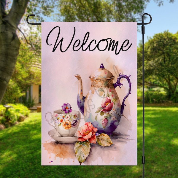 Teapot Garden Art Etsy