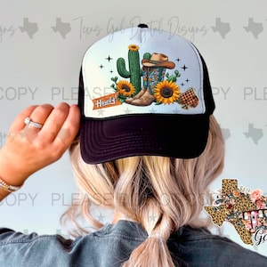 Howdy Retro Faux Hat Patch PNG, Trucker Hat Patch Png, Faux Embroidery Hat Patch Png, Hat Patch PNG, Trendy PNG, Hat Bar, Digital Download