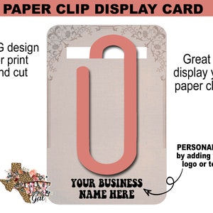 Paperclip-displaykaarten png, personaliseer displaykaarten png, grote paperclip-displaykaarten png, afdrukken en snijden png, digitale download
