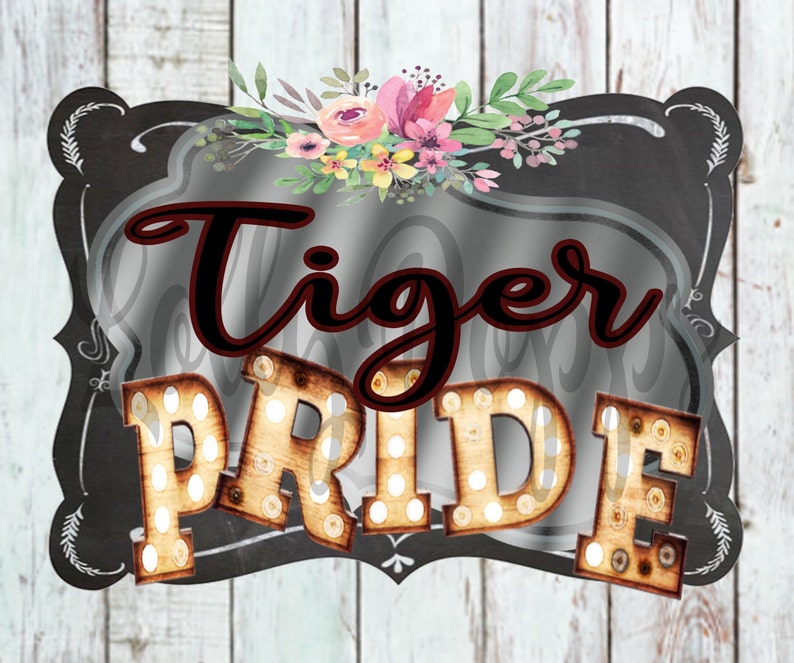 Pride Tiger Pride Maroon PNG Sublimation Digital Download Etsy
