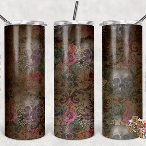 20 oz Skinny Skull Glitter Seamless Sublimation Design PNG Instant DIGITAL ONLY