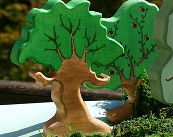 Chestnut Tree Toy, Waldorf Toy, Handmade Toys, Eco Toys, Montessori Toys, Wooden Tree Toy,