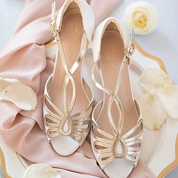 Bridal shoes, Wedding shoes for bride, Ivory Wedding Shoes, Handmade Bridal Shoes, Bridesmaid shoes
