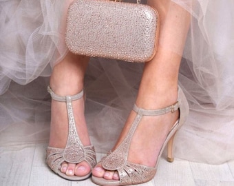 Bridal Shoes Soft Gold, Ideal for bridesmaids, Mother of the bride