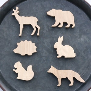Wooden Animal Knobs for Nursery drawers or cabinets