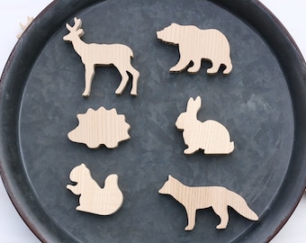 Wooden Animal Knobs for Nursery drawers or cabinets
