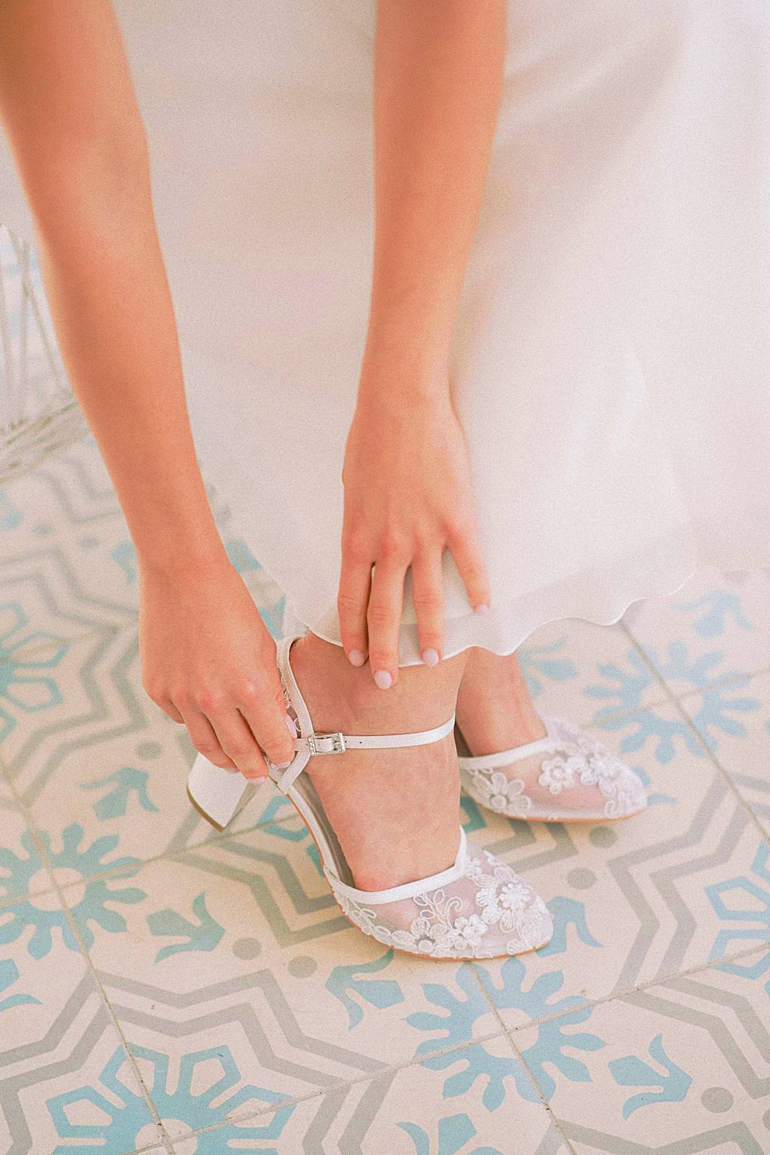 lace wedding shoes bridal