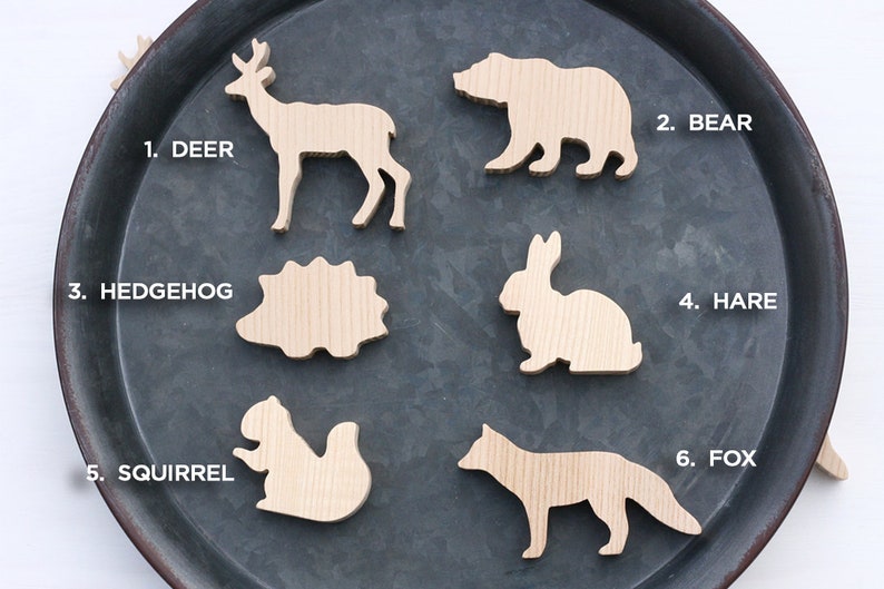Wooden Animal Knobs for Nursery Drawers or Etsy