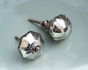Mirrored Knob Mirrored Knob, Mirrored Cabinet Knobs