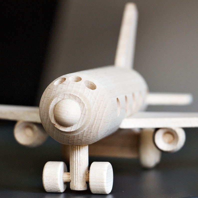 Wooden plane Toy Wooden Airplane Montessori Toy Airplane toy Eco Toy Wooden Toy Passenger Plane Toy