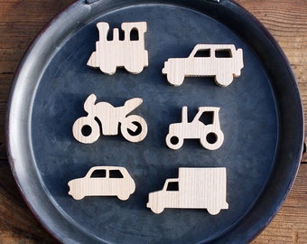 Holzfahrzeuge Knöpfe für Kindergarten Schubladen oder Schränke