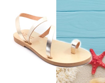 Genuine Greek leather Sandals, Gladiator Sandals, Greek Leather Sandals, Women Rose Gold Sandals, Handmade  Greek Sandals, Wedding Sandales