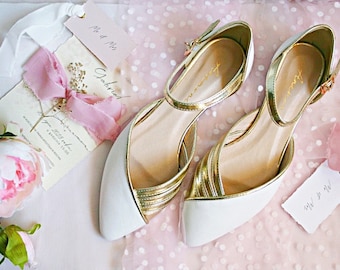 Zapatos planos de novia de cuero, Zapatos planos hechos a mano, Zapatos planos cómodos, Zapatos planos de cuero, Cuero suave