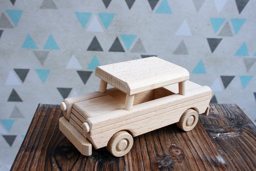 Wooden Car Toy, Trabant, Natural Wooden Car , Wooden Toys, Toddler